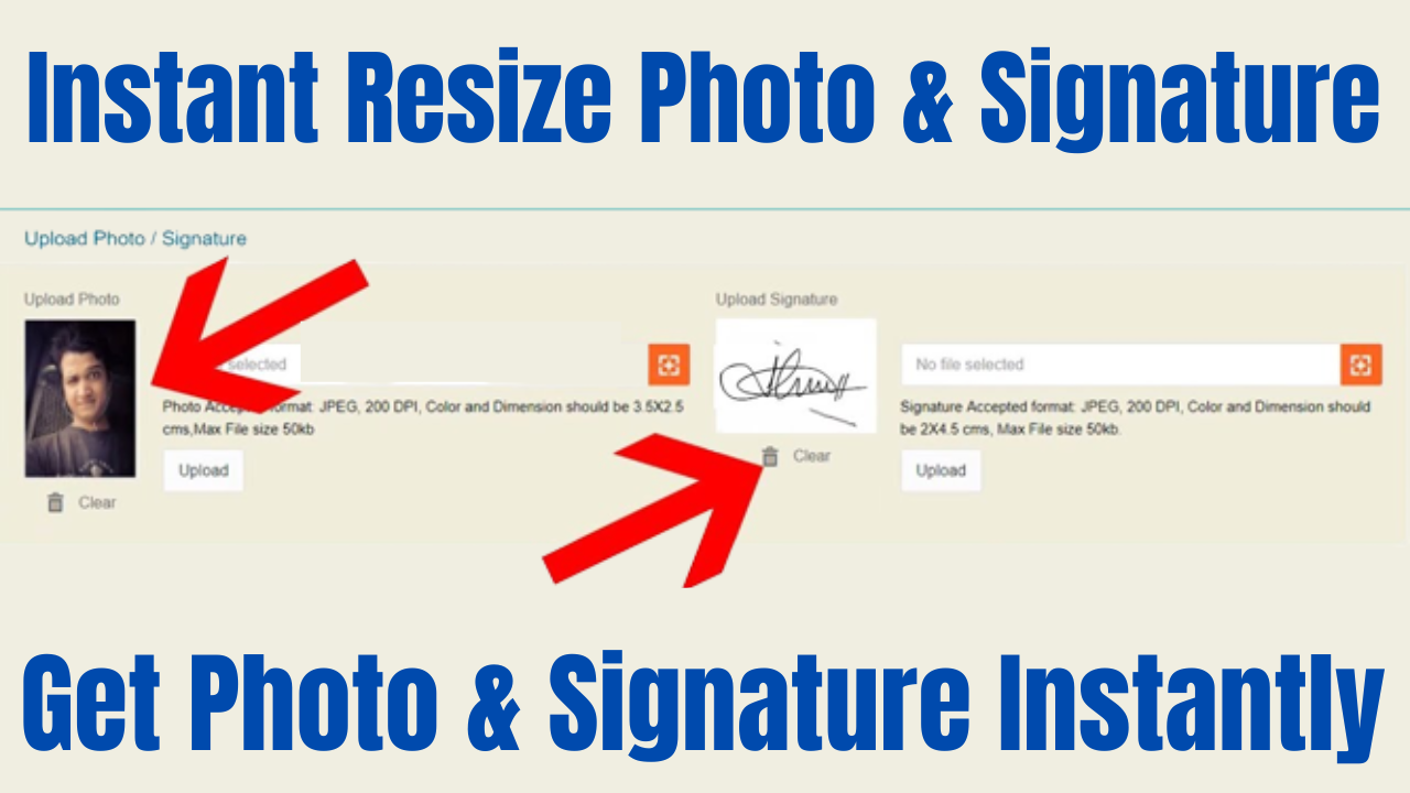Pan Card Photo Signature Resize tool
